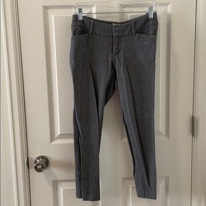 Grey Work Cropped Slacks